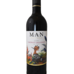 M.A.N Family Wines Ou Kalant Cabernet Sauvignon Cape Coast rødvin fra Sydafrika i 75 cl flaske med hvid etiket og illustration af en hærfugl.