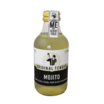 Flaske med Original Tender Mojita cocktail, ready-to-drink med rom, lime og mynte i 20 cl glasflaske.